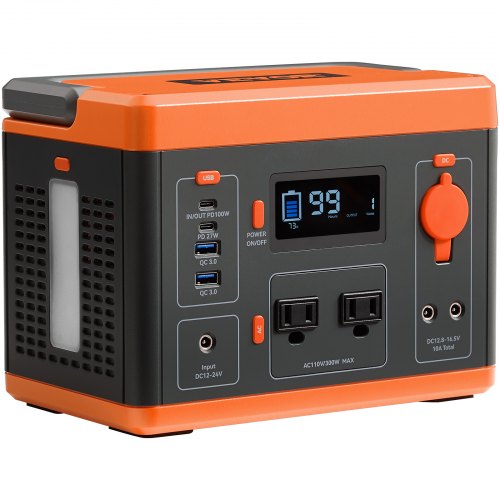 Portable Power Station 296Wh Backup Lithiumion Battery Solar Powered