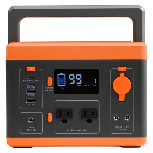 Portable Power Station 296Wh Backup Lithiumion Battery Solar Powered