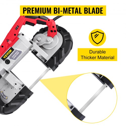 Cordless Band Saw 5Inch Cut Capacity Variable Speed Handheld 10A Motor