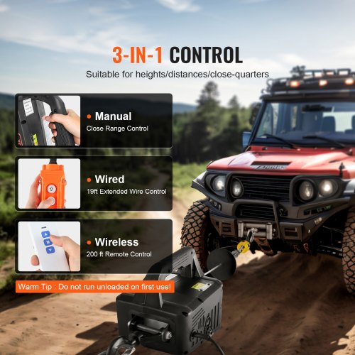 3in1 Electric Hoist Winch 1100lbs 1500W Portable Power Winch Crane