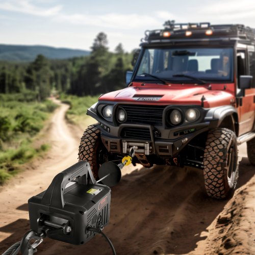 1100 lbs Electric Hoist Winch 2in1 1500W Portable Power Winch Crane 23