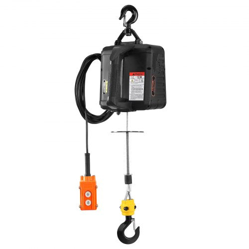 2in1 1100 lbs Electric Hoist Winch 1500W Portable Power Winch Crane 229