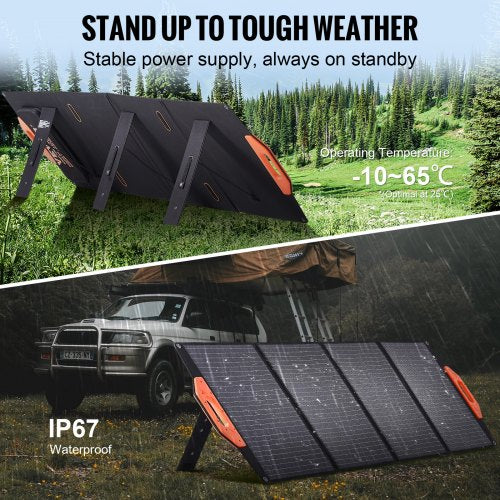 Portable Monocrystalline Solar Panel Monocrystallin120W Foldable e ETFE