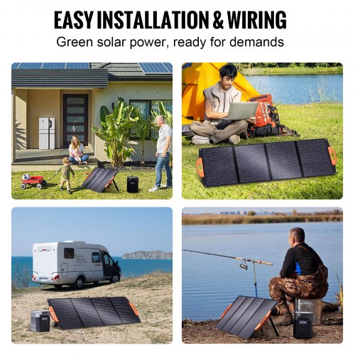 Portable Monocrystalline Solar Panel Monocrystallin120W Foldable e ETFE