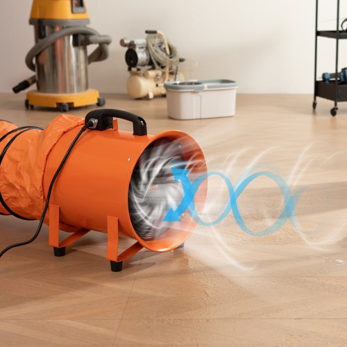 Portable Ventilator 10 inch Heavy Duty Cylinder Fan with 164ft Duct Hose