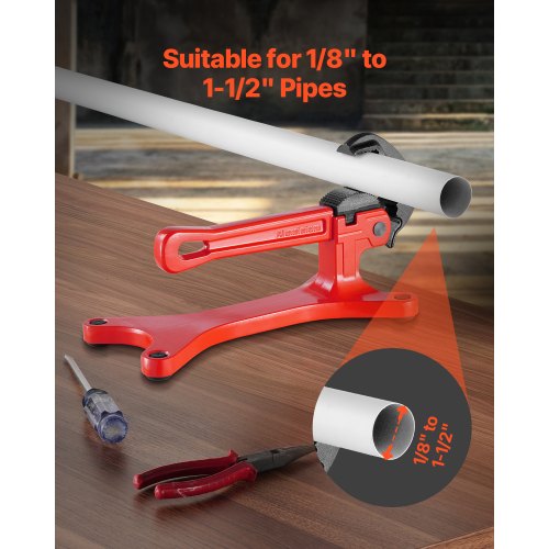 Portable Pipe Vise Lightweight Aluminum Pipe Vise with 18 to 112