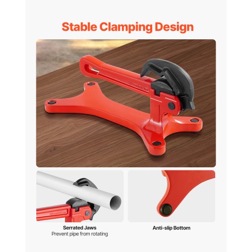 Portable Pipe Vise Lightweight Aluminum Pipe Vise with 18 to 112