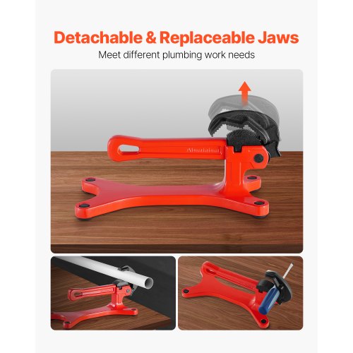 Portable Pipe Vise Lightweight Aluminum Pipe Vise with 18 to 112