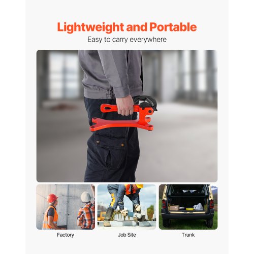 Portable Pipe Vise Lightweight Aluminum Pipe Vise with 18 to 112