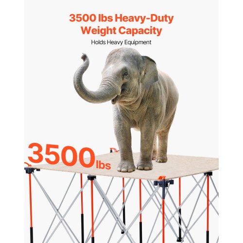 Portable Folding Workstand 415 x 415 ft Collapsible Workbench 3500 lbs