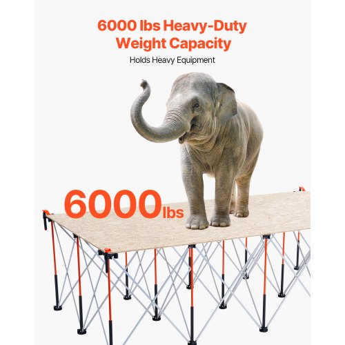 Portable Folding Workstand 805 x 413 ft Collapsible Workbench 6000 lbs