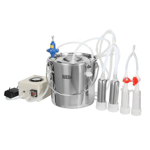 Goat Milking Machine 12 L 304 Stainless Steel Bucket Electric Automatic