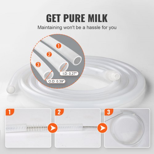 Goat Milking Machine 3 L 304 Stainless Steel Bucket Electric Automatic