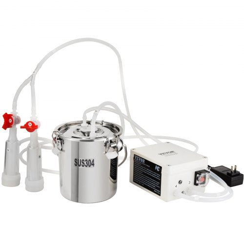 Goat Milking Machine 3 L 304 Stainless Steel Bucket Electric Automatic