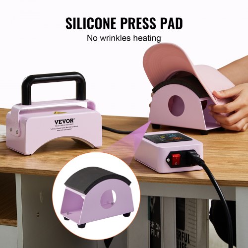 Hat Press Machine Mini Hat Heat Press for Caps with Integrated Control