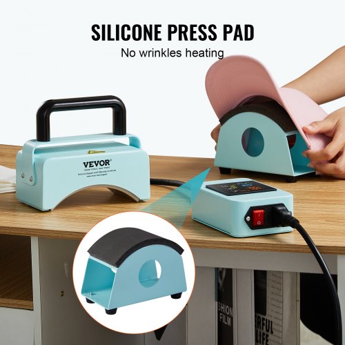 Hat Press Machine Mini Hat Heat Press for Caps with Integrated Control