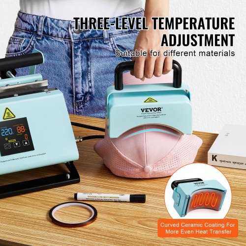 2 in 1 Tumbler and Hat Heat Press Machine Mini Hat Heat Press for Caps and Hat