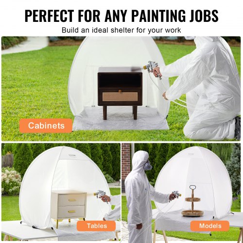 Spray Paint Shelter 40 x 35 x 40 in PopUp Portable Spray Paint Tent