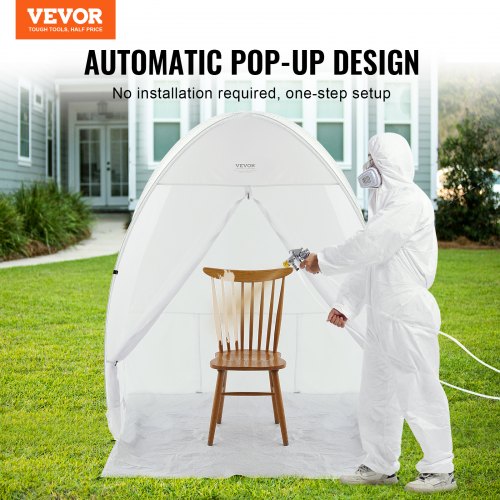 Spray Paint Shelter 60 x 60 x 70 in PopUp Portable Spray Paint Tent