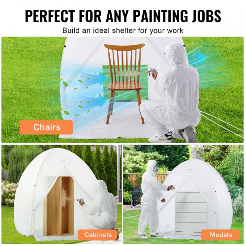 Spray Paint Shelter 60 x 60 x 70 in PopUp Portable Spray Paint Tent
