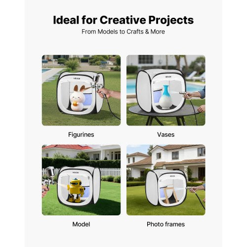 Portable Paint Booth Tent 15.94 X 16.9 Inch Popup Spray With Mesh Door Painting