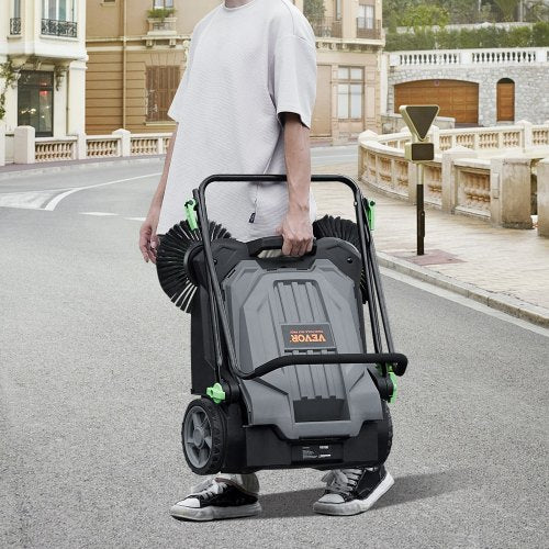 Walkbehind Hand Push Floor Sweeper 256 Sweeping Width Floor Sweeper