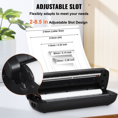 Portable Printer – 2600mAh Battery 203 DPI Bluetooth Inkless Mobile