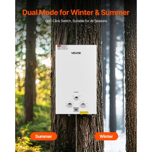 Portable Propane Water Heater 10L Tankless Outdoor Water Heater 68000 BTU
