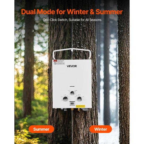 Portable Propane Water Heater 5L Tankless Outdoor Water Heater 34000 BTU