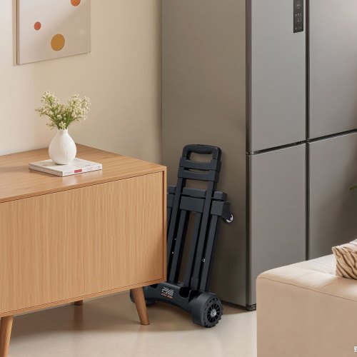 Folding Hand Truck 290 lbs Load Capacity Collapsible Luggage Cart with 4