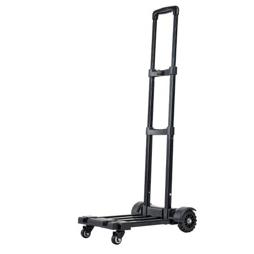 Folding Hand Truck 290 lbs Load Capacity Collapsible Luggage Cart with 4