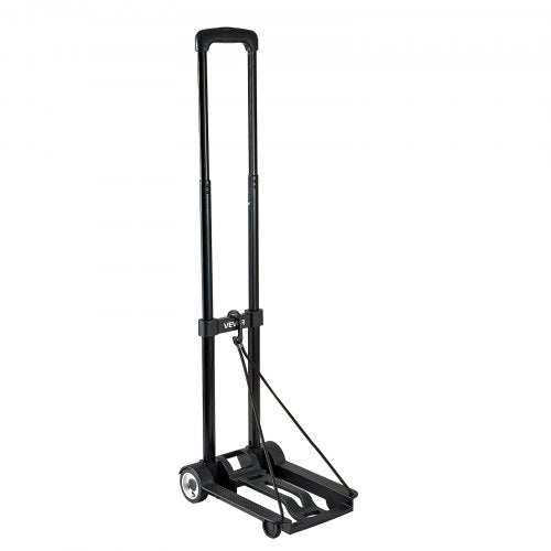Folding Hand Truck 110 lbs Load Capacity Collapsible Luggage Cart with 2