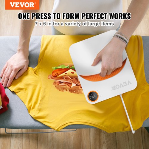 Heat Press Machine 7x6 inches Portable Shirt Printing Multifunctional