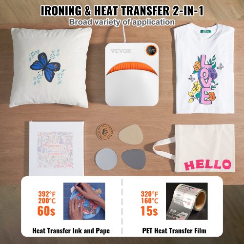 Heat Press Machine 7x6 inches Portable Shirt Printing Multifunctional