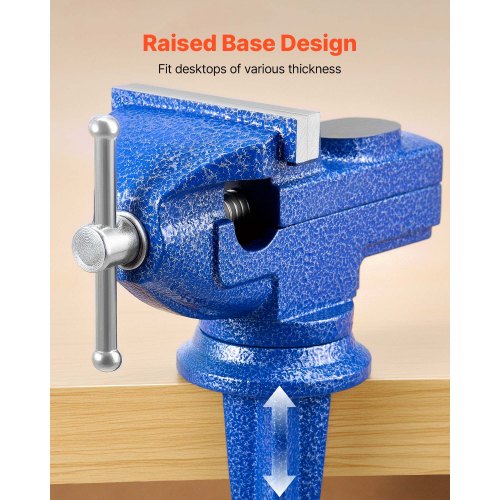 Bench Vise 3 Inch Portable Workbench Vice With 360 Swivel Base Quick Release