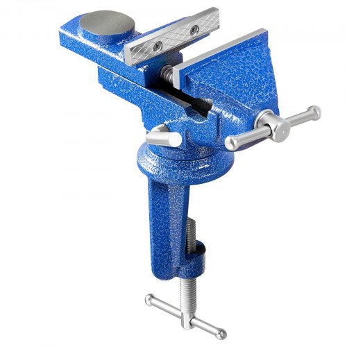 Bench Vise 3 Inch Portable Workbench Vice With 360 Swivel Base Quick Release