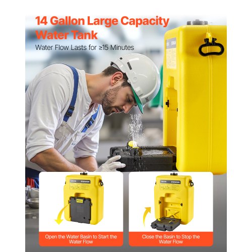 Portable Eye Wash Station 14 Gal OSHAApproved Eyewash Station