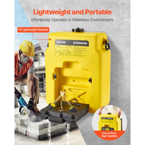 Portable Eye Wash Station 14 Gal OSHAApproved Eyewash Station