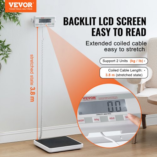 Portable Medical Scale Professional Digital Physician Scale for Weighing –