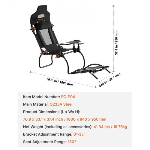 Racing Wheel Stand Foldable For Logitech G923G920G29 Steering Wheel Stand