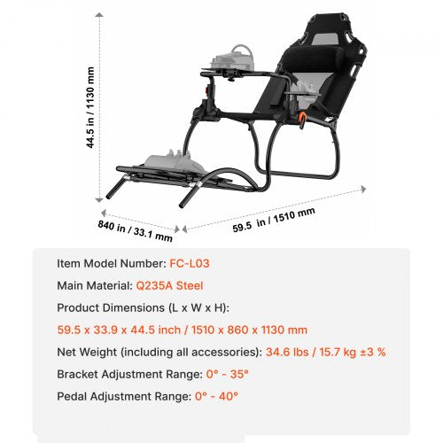 Racing Wheel Stand Foldable For Logitech G923G920G29 Steering Wheel Stand