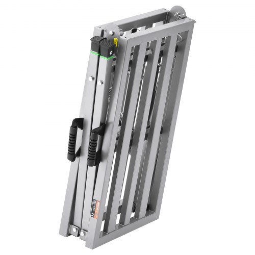 Work Platform 4 Gear Adjustable Height Folding Alloy Steel Step Ladder