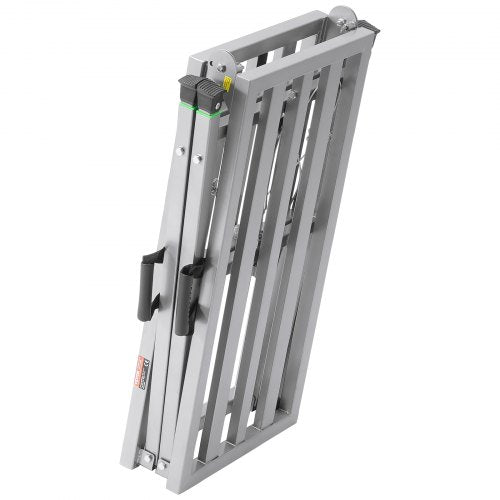 Work Platform 4 Gear Adjustable Height Folding Alloy Steel Step Ladder