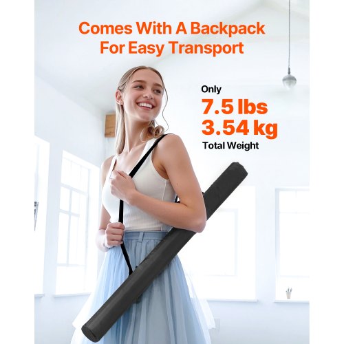 Dance Floor 66 x 3 Portable Yoga Mat with Organizer Bag 1.5 mm Thick