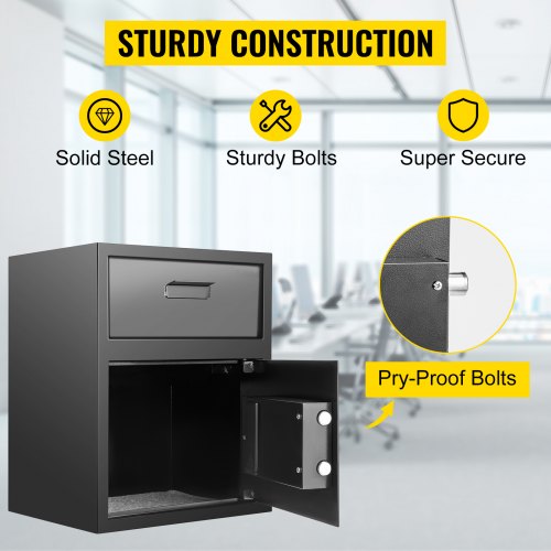 Digital Depository Safe 17 Cubic Feet Made of Carbon Steel Electronic Code