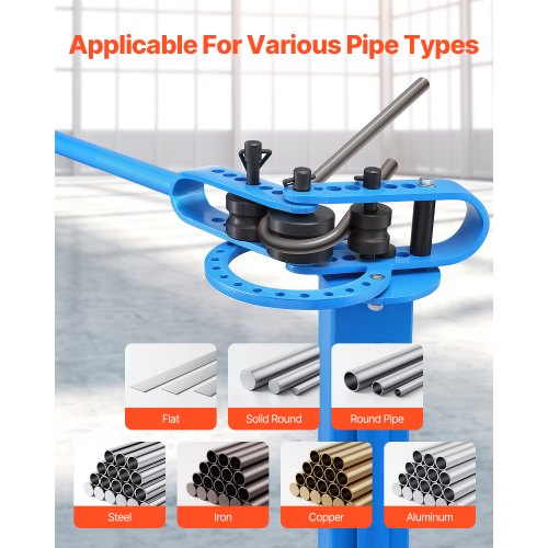 Manual Bending Machine Pipe Tube Bender with 14 Bending Dies 200°