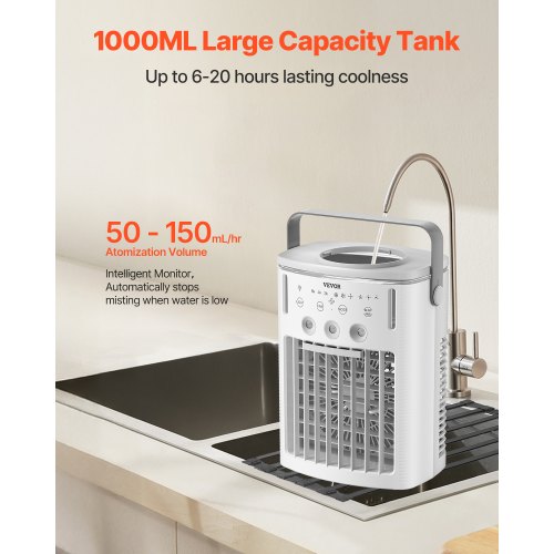 Portable Air Conditioner 4in1 Evaporative Air Cooler with Remote Control
