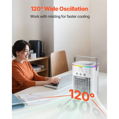 Portable Air Conditioner 4in1 Evaporative Air Cooler with Remote Control