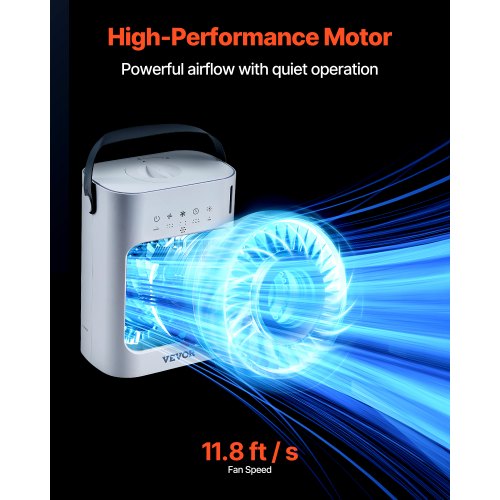 Portable Air Conditioner 4in1 Evaporative Air Cooler 700ml Water Tank