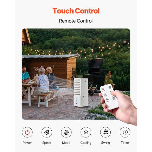 Portable Air Conditioner 9L 550 CFM Swamp Cooler Air Conditioner with 12H